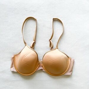Chantelle Tan T-Shirt Bra with Underwire Support - 34C
